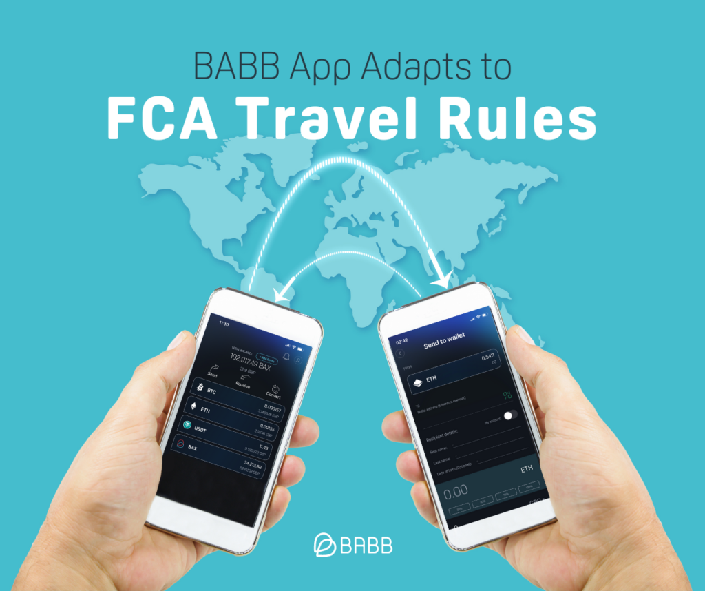 babb app fca travel rules banking getbabb bax crypto transfer